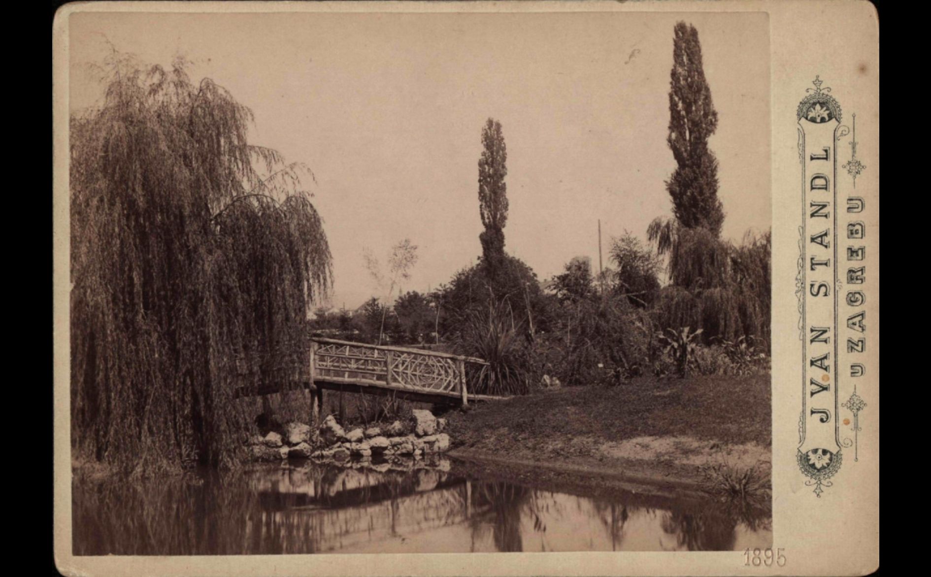 Botanički vrt, Mihanovićeva ulica, 1893. godine (Foto Ivan Standl)